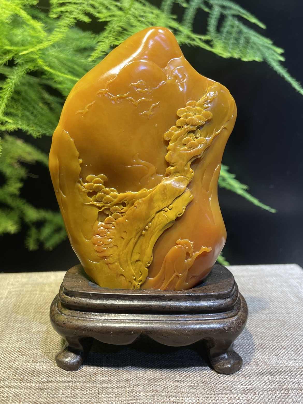 四大神獣の印鑑・寿山石・瑞獣の印章・尚均作款・細密彫・風水置物・箱