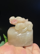 Shan Bo Ti Lao stone oval seal magpie Annunciation seal