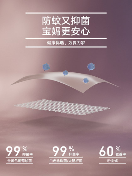 美朵嘉蚊帐高级2025新款家用卧室儿童防摔全底床单一体式婴儿帐篷