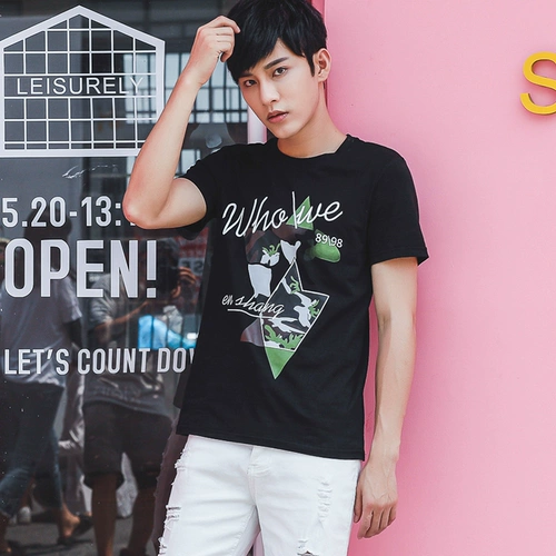 Парная одежда для влюбленных, летняя одежда, камуфляжная футболка с коротким рукавом для школьников, 2019, в корейском стиле, свободный крой