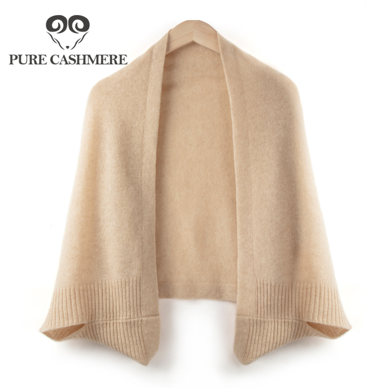 Pure Cashmere Shawl for Women, Cardigan Knitwear for Autumn and Winter, Simple and Versatile for Air-Conditioned Rooms