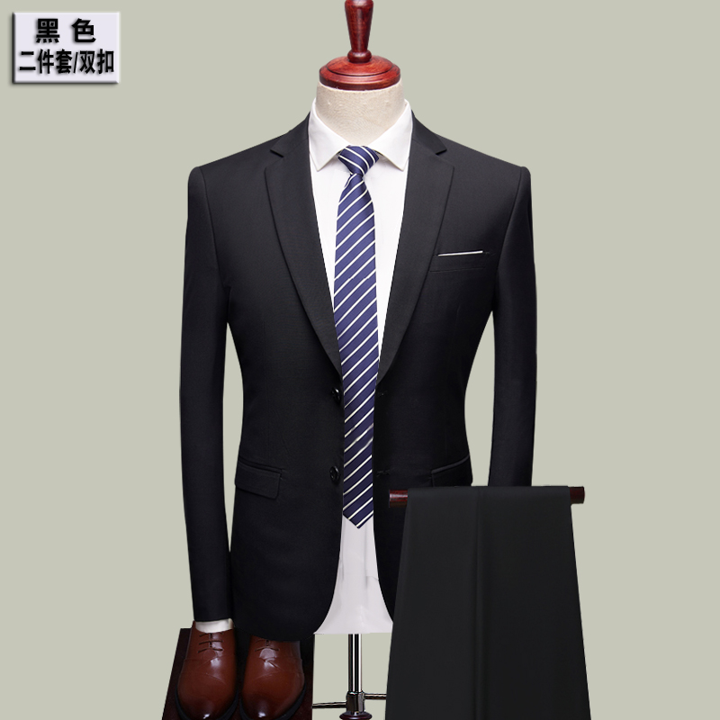 Suit phù hợp với những người đàn ông Hàn Quốc phiên bản của nhỏ phù hợp với ba mảnh chuyên nghiệp váy đồng hành đầm đầm cưới chú rể