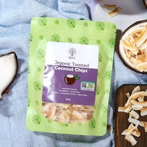 Coconut Miracle organic roasted coconut flakes 150g Sri Lanka imported carbon roasted coconut flakes coconut meat baked keto snacks