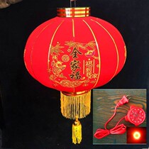Housewarming flocking red lanterns ornaments door entrance outdoor balcony waterproof Spring Festival New Year with lights decorative lanterns