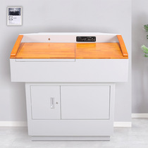 Multi-functional electric classroom podium Integrated training course multimedia teaching Steel frame wood-faced wooden platform school park