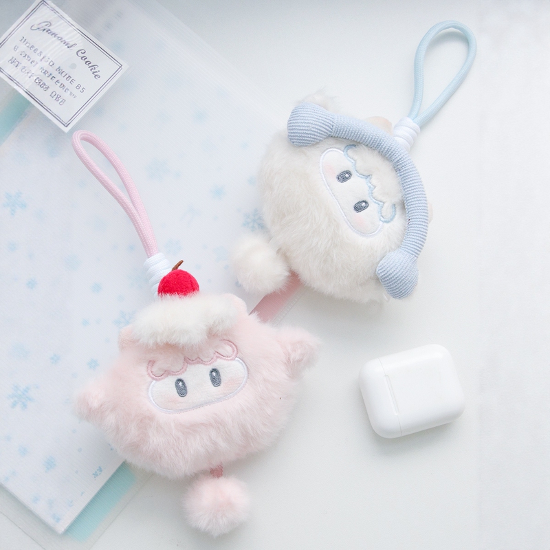 This Original Sheep Design - Cute Plush Earphone Case, Coin Purse, Plush Doll Pendant, Birthday Gift for Girls