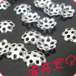 DIY handmade jewelry accessories 6mm silver flower holder 1 yuan 50