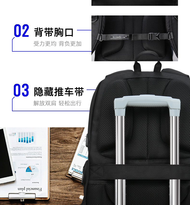 Xu hướng thời trang mới 2019 Ba lô nam Ba lô Túi máy tính Du lịch ngoài trời Kinh doanh bình thường Túi nam - Ba lô cặp đi học nữ cấp 2