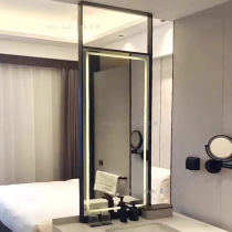 Customized hanging mirror washbasin suspended Internet celebrity smart mirror art hanging mirror hotel B&B designer retro decorative mirror