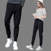 Mùa thu đông quần thể thao mới cộng với quần nhung dày thường mặc quần lửng ống chân mỏng quần ấm quần harem
