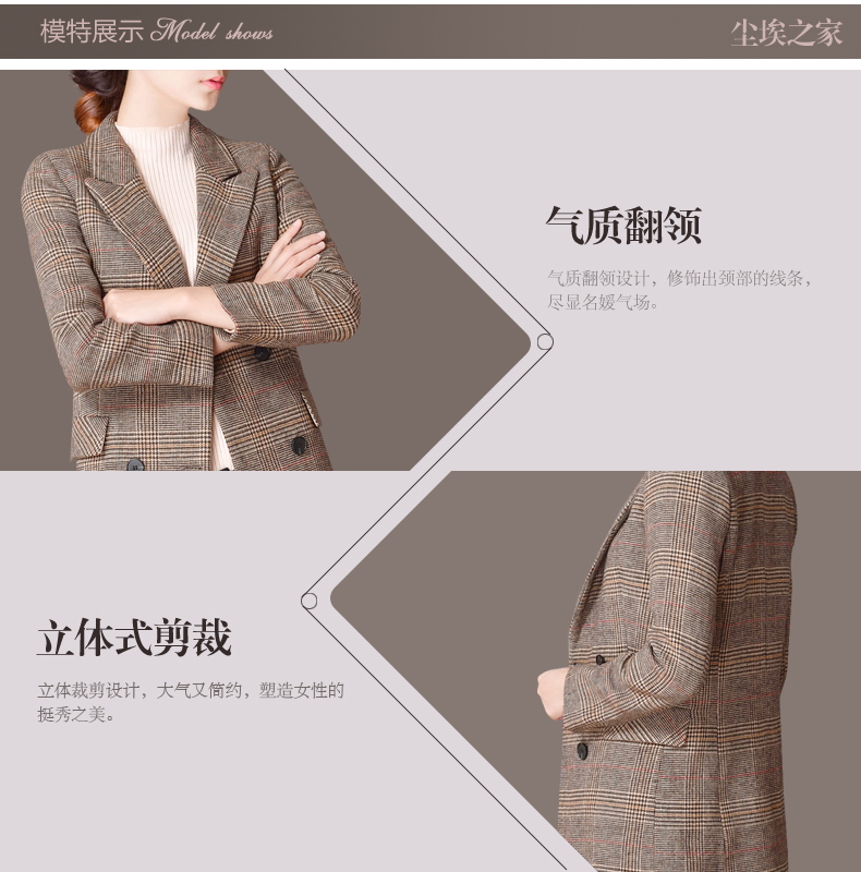 2018 mới trang trí mùa đông body slim len giản dị phổ biến áo khoác kẻ sọc nữ áo len dài - Trung bình và dài Coat áo da lộn