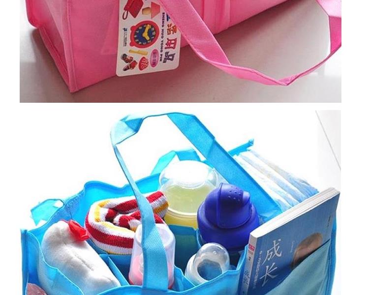 Lớn xách tay Xác Ướp túi lót lót compartmentalized lưu trữ bag (không có túi) xách tay đa chức năng