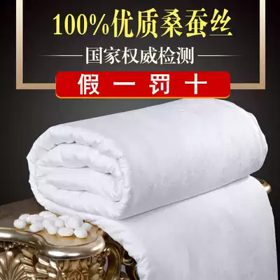 Silk quilt 100% mulberry silk air conditioner single Double Summer thin quilt pure handmade Mother quilt spring and autumn quilt