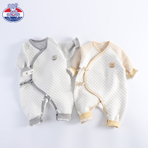 Newborn Baby Clothes Autumn Winter Baby Pure Cotton Warm Sleeping Clothes Early Birth Men And Women Conjoined Clothes Autumn Winter Clothing Thickened Khaclothes