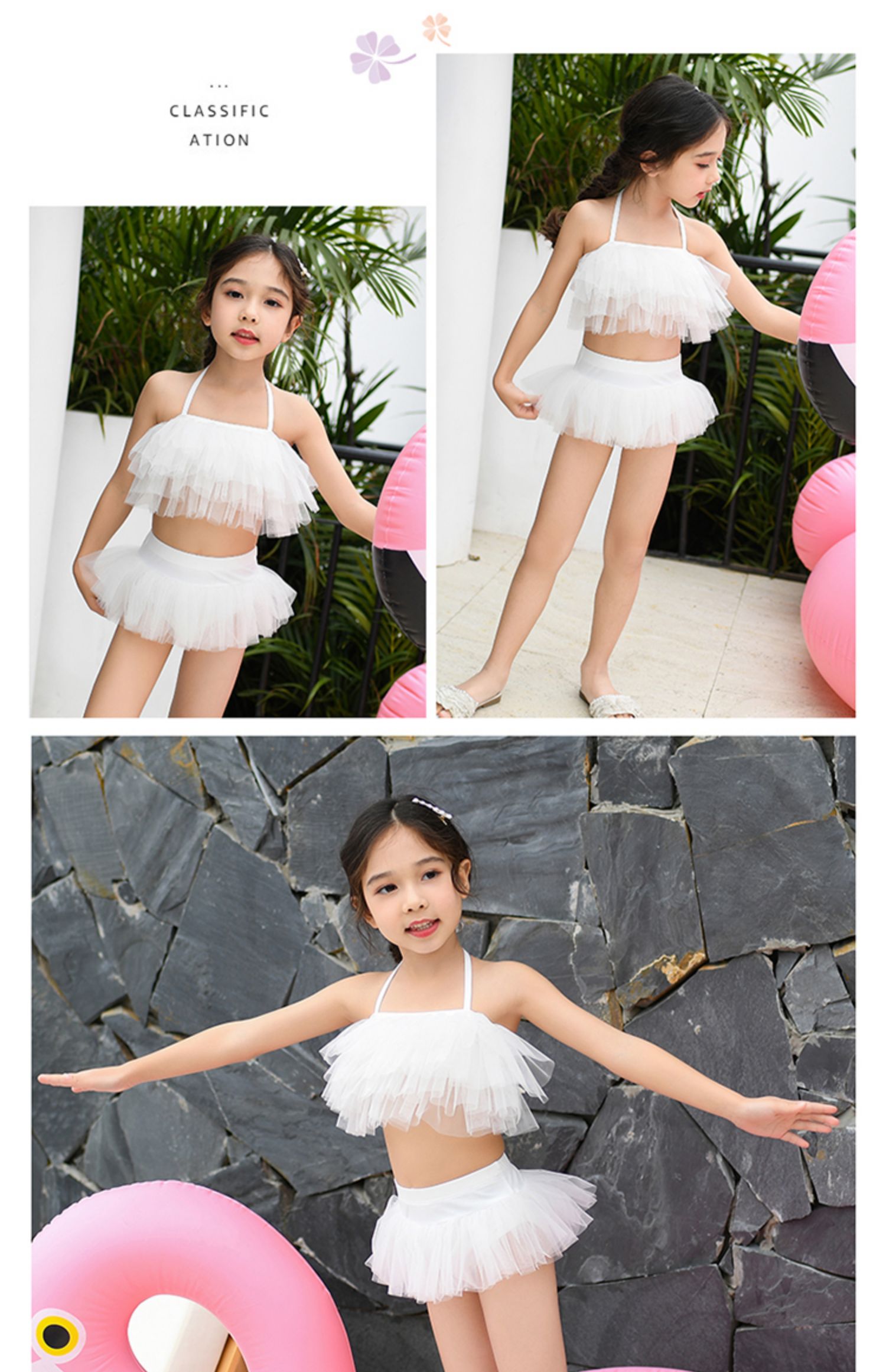 Quần áo trẻ em trẻ em mặc bikini chia đôi công chúa váy bé gái dễ thương Đồ bơi bé gái Hàn Quốc - Bộ đồ bơi của Kid đồ bơi cho em bé