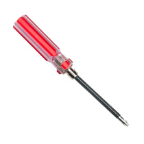 Computer desktop screwdriver dual-purpose cross plum blossom double-head transparent plastic handle screwdriver