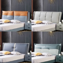 Solid wood headboard Soft bag backrest Simple modern floor double backboard Technology cloth Light luxury headboard Single buy