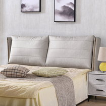 Headboard soft bag 1 8 meters fabric detachable and washable Nordic headboard by backplane Light luxury solid wood custom separate headboard