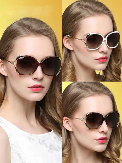 Polarized sunglasses for women, UV protection, 2025 new brand, round face, fashion, big face, personality, Korean style sunglasses trend