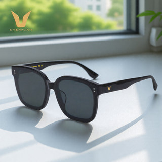 Weipa New Large Square Frame ins Fashion Sunglasses Korean Style Face-Slimming Uv Protection Driving Polarized Sunglasses