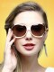 Polarized sunglasses for women, UV protection, 2025 new brand, round face, fashion, big face, personality, Korean style sunglasses trend