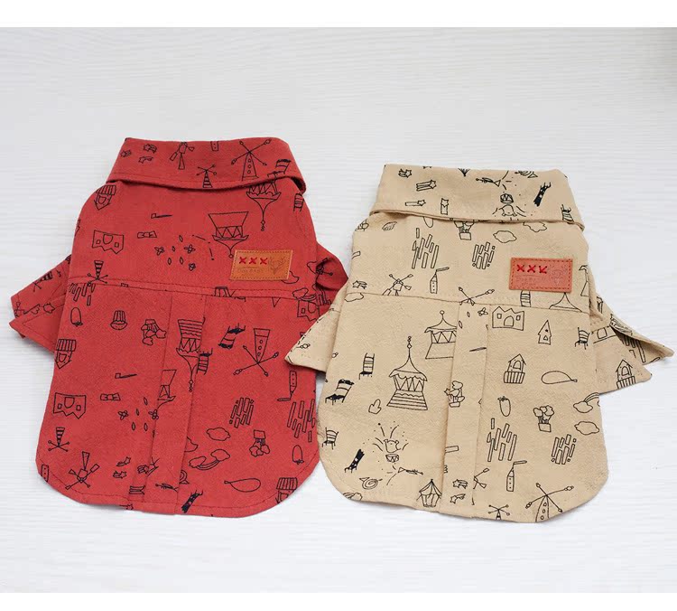 Quần áo thú cưng cotton thoải mái chó quần áo áo nhỏ chó Teddy quần áo chó VIP mùa xuân - Quần áo & phụ kiện thú cưng áo dài cho chó