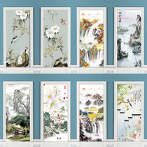 Door stickers whole sheet Self-adhesive Wall Sticker Mural Creative Toilet Glass House Door Wardrobe Renovation Trim and Landscape Painting