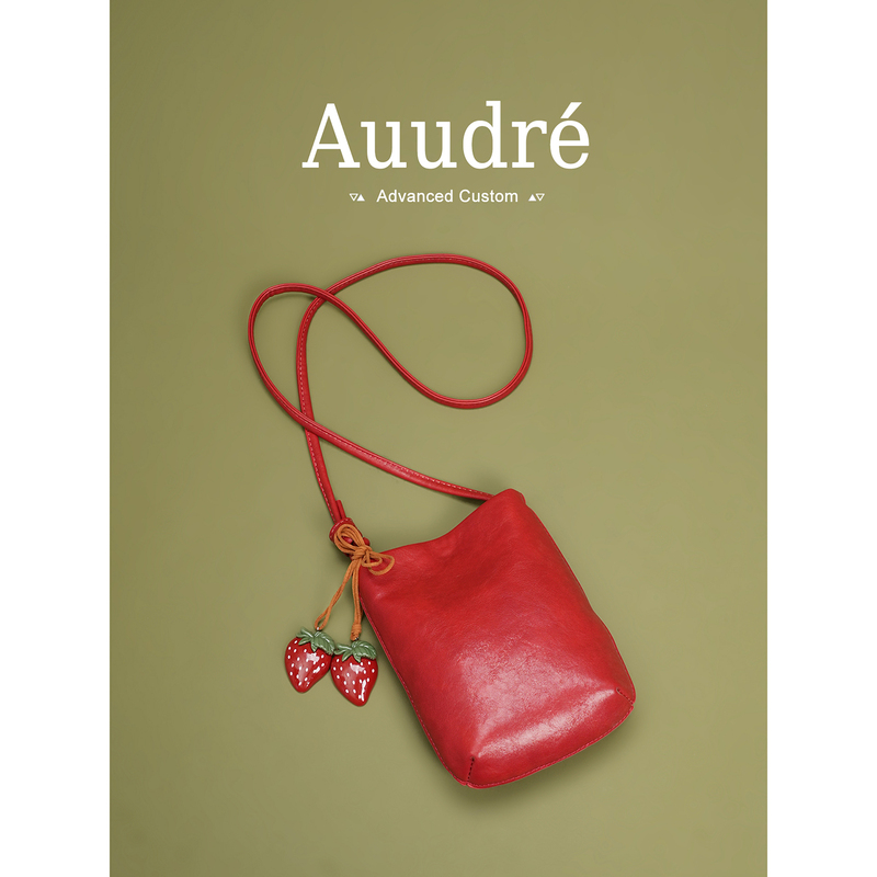 Auudre Niche Stylish Mini Bag for Women 2026 New Summer Fashion Red Single Shoulder Crossbody Phone Bag