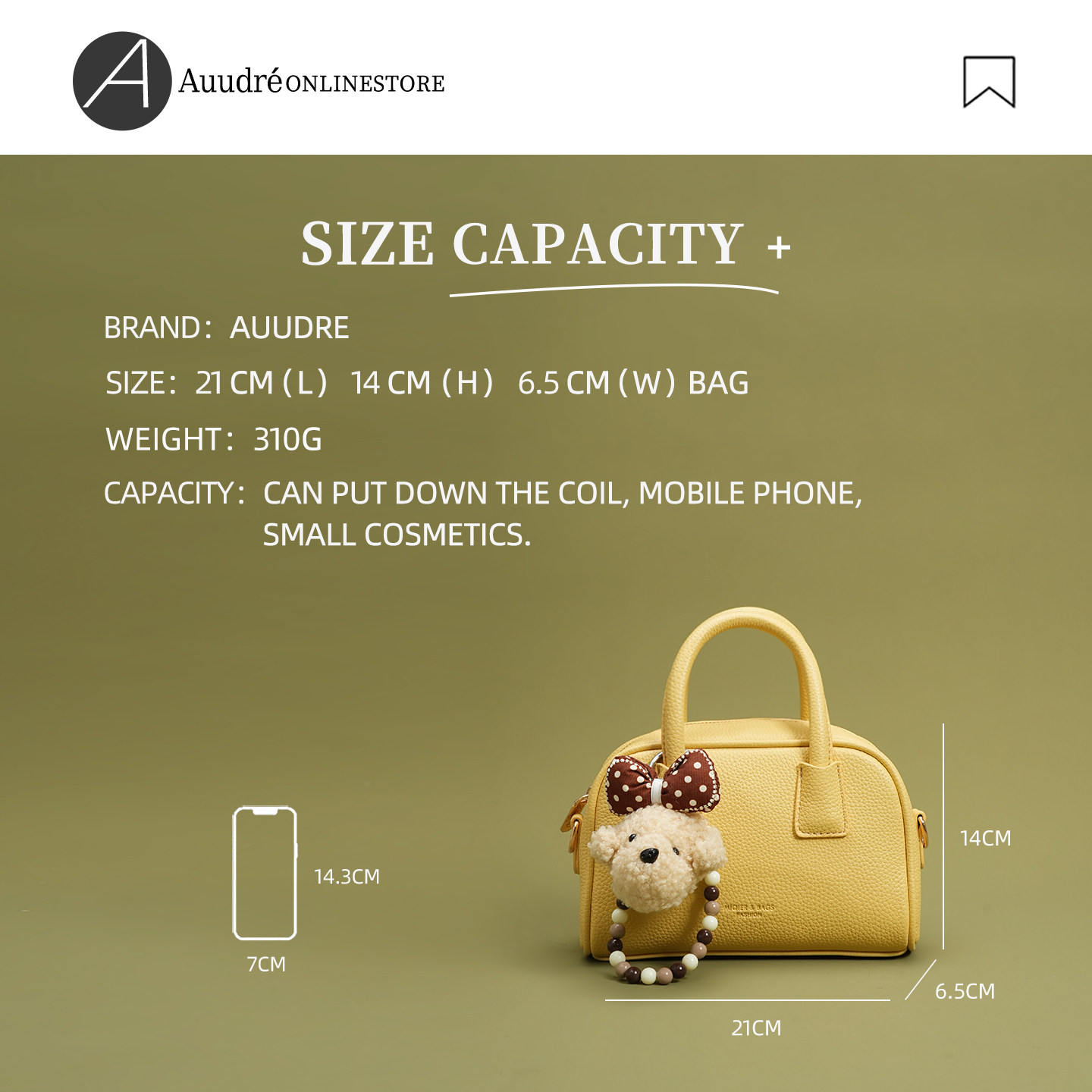 Auudre Luxury Niche Handheld Pillow Bag For Women 2026 New Summer Fashion Crossbody Mini Bag - Thumbnail 4