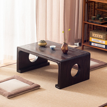  Japanese-style solid wood tatami coffee table Bay window table Low piano table Simple Kang table Floor table Low tea table Meditation Chinese study table
