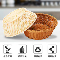 Factory direct hand woven rattan fruit and vegetable storage basket hotel KTV popcorn basket snack storage basket