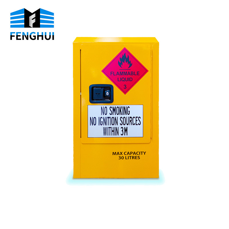 Industrial Explosion-Proof Cabinet Chemical Safety Cabinet Laboratory 15 Gallon Storage Cabinet Double Lock Flammables Fire Reagent Cabinet