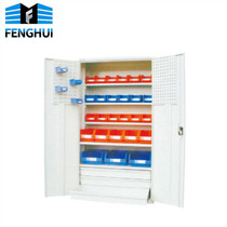 Workshop multifunctional hardware tool cabinet double door with hanging board storage cabinet heavy storage cabinet iron Cabinet parts Cabinet
