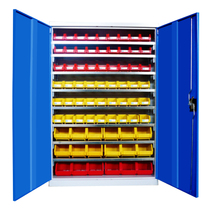 Heavy-duty hardware tool cabinet repair workshop double-door storage cabinet factory with drawer parts Box storage cabinet