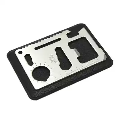 Outdoor camping wallet Multi-function saber card Stainless steel tool card knife Self-defense camping portable portable card knife