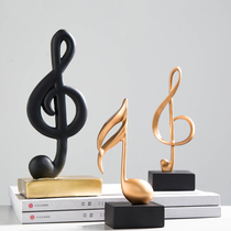 Simple modern creative piano note ornaments decoration home living room study music class desktop crafts decoration