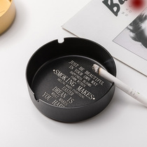Stainless steel coffee milk tea shop bar ashtray creative personality trend ashtray Nordic ins Net red shop decoration