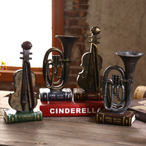 Retro bookcase wine cabinet decoration creative home TV cabinet office decoration personalized crafts ornaments