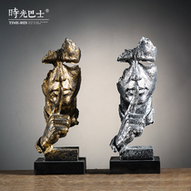 Shop wine cabinet home decorations silence is a golden ornaments TV cabinet office desktop furnishings crafts creativity