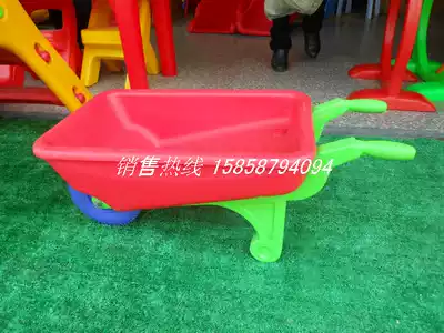 Kindergarten manual stroller children plastic unicycle dump truck toy feel integrated trolley sandpool toy for men and women