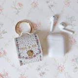 Наушники, сумка для техники, сумка-органайзер, защитный чехол, цветочный принт, bluetooth