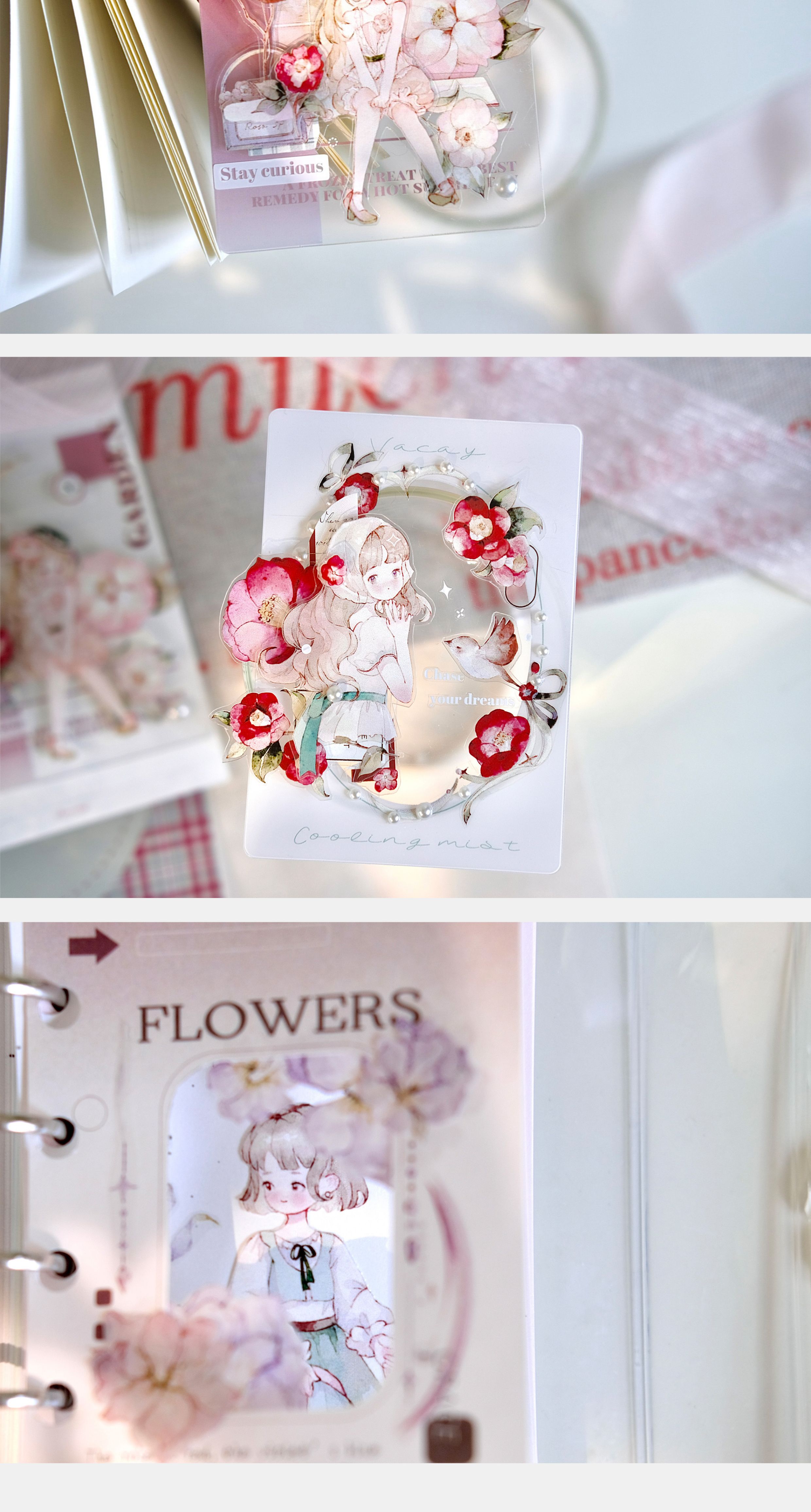 【預售】Vol4 薇花之院 雀斑茶新品手帳膠帶 和紙/PET - 膠紙/膠帶/紙膠帶 - 紙 紫色