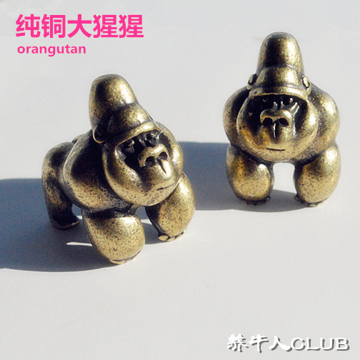 Cattle Breeding New Pint Pure Copper Calf Gorilla to Play A Desk Home Swing to a Gift Gift