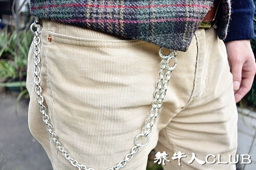 Изысканные штаны, бумажник на цепочке, цепочка ручной работы, серебро 990 пробы, серебро 925 пробы