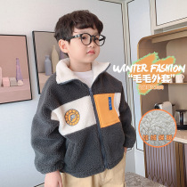 Childrens coat Han Edition 2022 plus thick autumn and winter clothes fashion boys hair hair - hair - hair - hair - hair - hair - hair - hair - hair - hair - hair - hair - hair - hair - hair - hair - hair - hair - hair - hair - hair - hair - hair - hair - hair - hair - hair - hair - hair - hair - hair - hair - hai