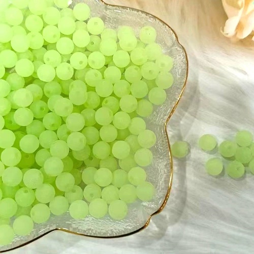 Прозрачное матовое акриловое украшение-шарик, бусины, серьги, браслет, аксессуар, аксессуары, 8мм