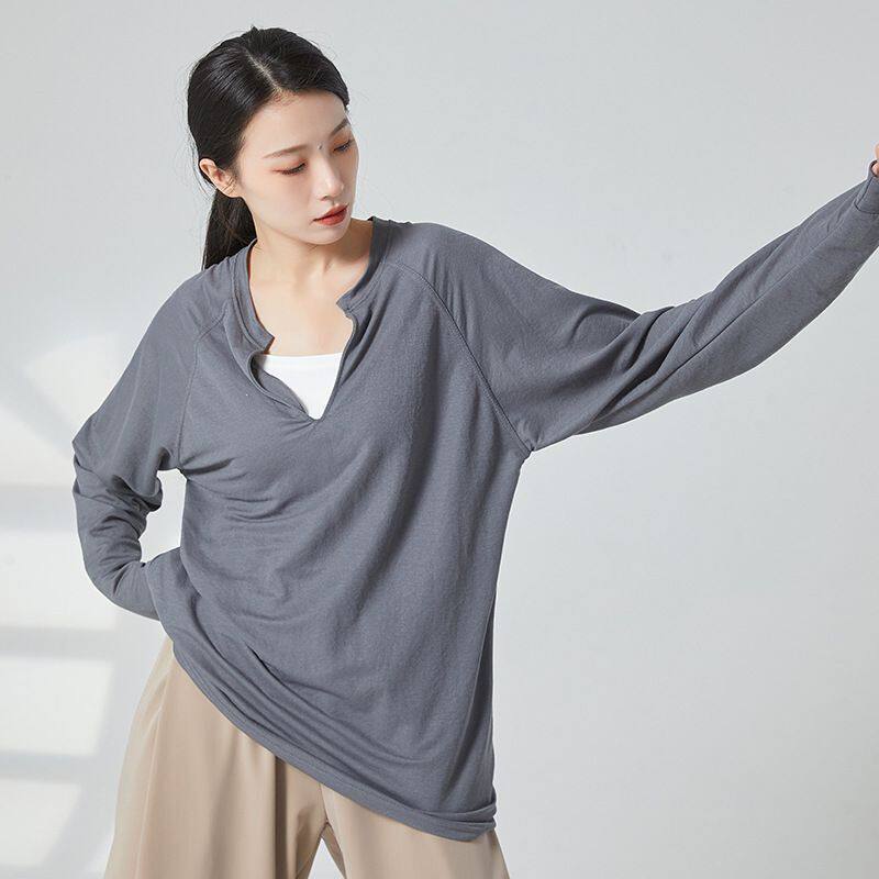 New modern dance suit men and women dance suit loose and thin T - shirt street dance stage costume show