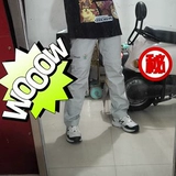 Летние тонкие дышащие съемные штаны для отдыха подходит для мужчин и женщин, свободный прямой крой