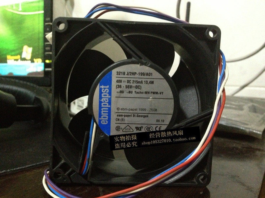 Spot 9cm fan Germany ebmpapst 9238 48V 10 4w fan 3218 J 2HP-199 A01