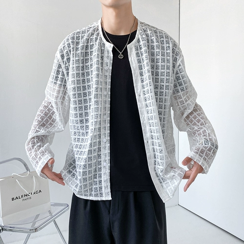 Летняя трендовая одежда для защиты от солнца, дизайнерская куртка, дышащий кардиган, свободный крой